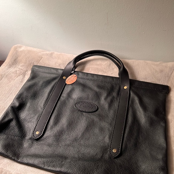 Coblentz black leather briefcase / tote - Picture 4 of 10
